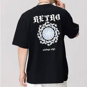 Custom High Quality Heavy 250G T-shirt Clothing Manufacturers 100% Cotton Oversized T-shirt Custom Design Tshirt For Men