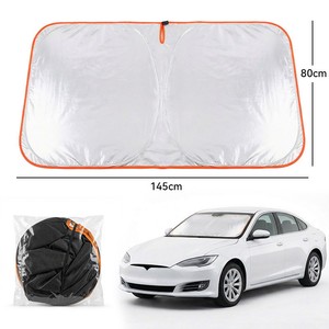 Parasole Auto FKUN Argento per Parabrezza Laterale Anteriore, Spessore 3mil, Morbido, Anti-Piega, Impermeabile, Antipolvere, <span class=keywords><strong>Tessuto</strong></span> Argento Titanio 99% - Product Image 1