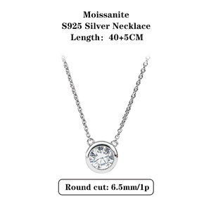 สร้อยคอโมอิสซาไนต์ประกายระยิบระยับจาก Starsgem เงินแท้ 925 เครื่องประดับสวยหรูสำหรับทุกวัน สร้อยคอเงินโมอิสซาไนต์ - Product Image 2