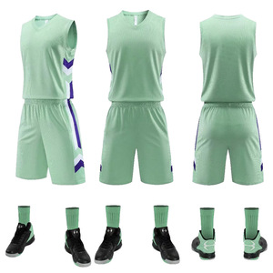 Uniformes de Baloncesto Sublimados al Por Mayor, Diseño Clásico, Transpirables, Sin Mangas, Tallas Grandes, para Adultos, de Malla de Secado Rápido - Product Image 2