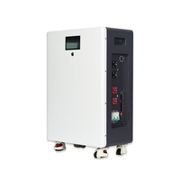 Pack de batteries Sineve LiFePO4 51,2V 314Ah 16KWh avec écran tactile LCD, BMS intelligent et roues pour système de stockage d'énergie domestique