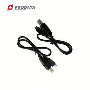 Faisceau de câblage de câble de charge noir micro mâle vers USB B mâle 24AWG - Product Image 1