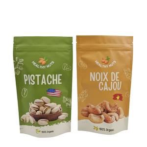 Sac d'emballage alimentaire personnalisé à impression numérique Feuille d'aluminium mélange rôti Emballage debout <span class=keywords><strong>de</strong></span> noix <span class=keywords><strong>de</strong></span> <span class=keywords><strong>cajou</strong></span> et d'arachide à la pistache Amande - Product Image 1