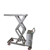 Chariot élévateur à ciseaux électrique ou petite table élévatrice avec levage et déplacement faciles