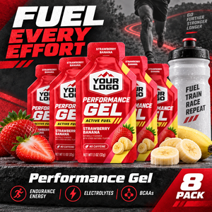 Gel de Performance Fraise-Banane Portable Format Poche Facile à Transporter Sans Caféine Énergie Rapide Maintient l'Endurance Longue Distance - Product Image 6