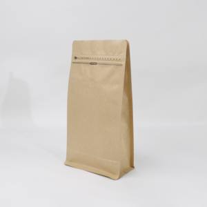 Bolsa de café de papel de arroz respetuosa con el medio ambiente personalizada con válvula de desgasificación 500g para bolsas de café al por menor de <span class=keywords><strong>supermercado</strong></span> - Product Image 1