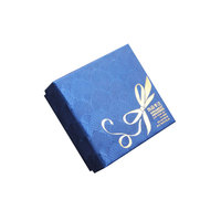 Boîte cadeau pour bijoux, boucles d'oreilles et pendentifs, avec matériaux recyclés, papier recouvert et couvercle en PVC transparent pour montres