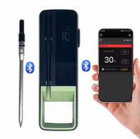 Chargeur sans fil Télécommande étanche longue distance Barbecue Cuisson des aliments Cuisine Viande Thermomètre à viande sans fil