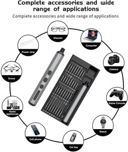 Mini tournevis électrique portable 68-en-1 avec moteur sans balais, couple maximal de 0,35 N.m pour la démontage et l'entretien à domicile - Product Image 4