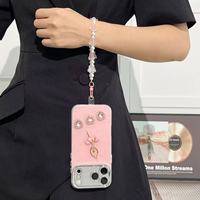 Coque de téléphone de luxe personnalisée en TPU+PC avec bracelet de perles multicolores pour iPhone 17/16/15/14/13 Pro Max