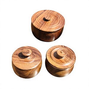 Natural Wood Classic Design 250mL Storage <b>Jar</b> with Wooden Lid for Herbs <b>Spices</b> Tea & Coffee-Durable & Eco-Friendly - Product Image 5