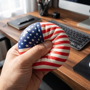 Juguete antiestrés de EVA con diseño de bandera mundial y cara sonriente, tipo dumpling, para niños de 5 a 7 años, caja sorpresa. - Product Image 4