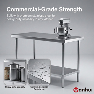 Commercial Kitchen Restaurant Lab Heavy Duty <b>Stainless</b> <b>Steel</b> <b>Work</b> <b>Table</b> Food Prep <b>Table</b> - Product Image 5