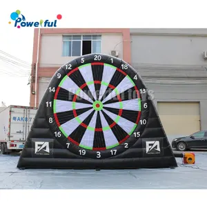 لوحة سهام للقدم, 4 متر قابلة للنفخ كرة القدم ركلة القدم لوحة السهام ، كرة القدم الرماية dartboard مع كرات لاصقة