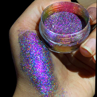 Gros arc-en-ciel holographique changement de couleur pigment réfléchissant poudre libre Multichrome Laser fard à paupières caméléon Pigment