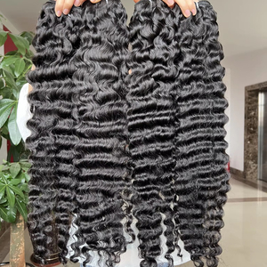 Cabello 100% sin procesar 12A grado humano Super extensión de cabello rizado peluca frontal de encaje listo para enviar - Product Image 1