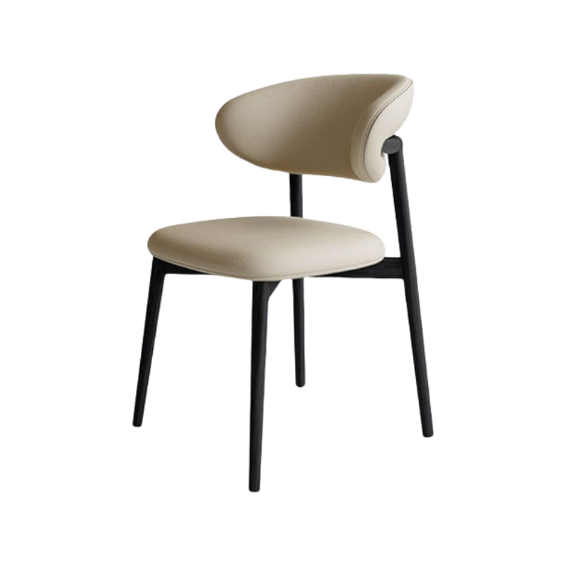 Black frame + leather fabric