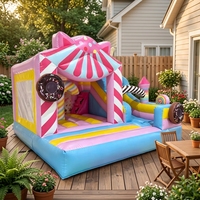 Prix d'usine, Château gonflable commercial à thème bonbons, grand modèle d'extérieur, pour événements professionnels, jeux d'enfants et location de fêtes