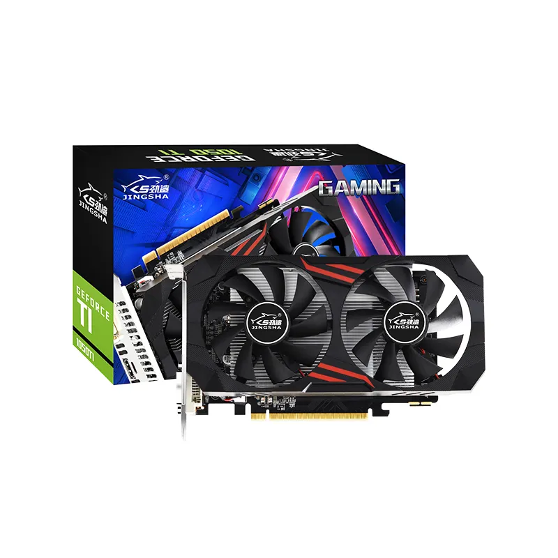 Video Card GTX 1050Ti 4GB GDDR5 PCI-Express 3.0 16X Gaming Graphic Cards with Dual Cooling Fan