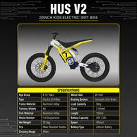 Vélo de course pour enfants, moto tout-terrain à suspension intégrale, moteur sans balais 1500W pour enfants, utilisation hors route, frein à disque hydraulique, vente en gros
