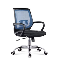 Chaise de bureau pivotante à hauteur réglable au design moderne haut de gamme avec dossier solide en tissu maillé ergonomique pour le personnel et les designers