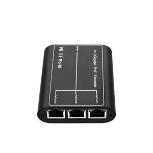 Industrial Aluminium Gigabit IEEE 802.3af/at 1 To 3 PoE Extender For IP Camera AP PoE Network Switch Repeater