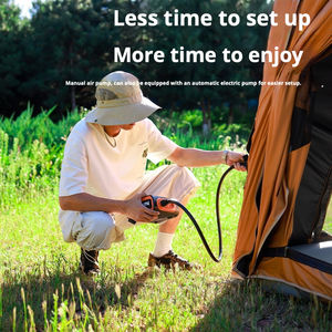 <span class=keywords><strong>Tente</strong></span> de camping gonflable Oxford 20 places, 4-6 personnes, installation rapide, imperméable, coupe-vent, quatre saisons, fenêtre en TPU et trou pour cheminée - Product Image 4