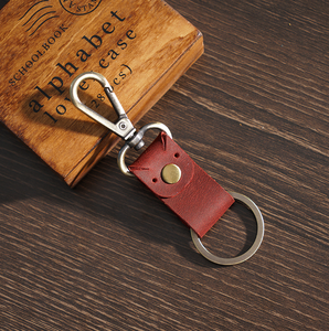 Genuine Leather <b>Car</b> <b>Key</b> Chain Pendant Creative Gift <b>Key</b> <b>Ring</b> Vintage Cowhide Craft <b>Key</b> Chain - Product Image 4