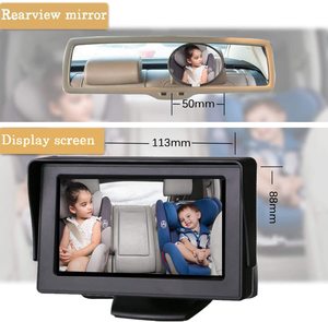 Back <strong>Seat</strong> Baby <strong>Monitor</strong> and Camera in <strong>Car</strong> 4.3inch <strong>Monitor</strong> Rear Facing Baby <strong>Car</strong> <strong>Seat</strong> Camera with Wide View Angle IR Night Vision - Product Image 3