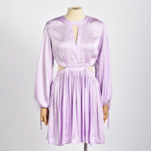 เดรสทรงลูกเรือสำหรับผู้หญิงแขนยาวระบายอากาศได้สไตล์แฟชั่นยอดนิยมใหม่ - Product Image 1