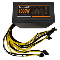Alimentation électrique pour ordinateur Gold 80 Plus ATX 1800w 230V Prise en charge de 10 GPU 10X6 broches pour machine professionnelle