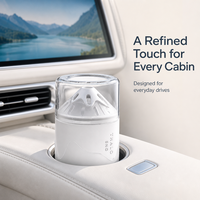 Diffuseur de parfum pour voiture 100 ml, design montagne, porte-gobelet, diffuseur d'arômes pour l'intérieur du véhicule, désodorisant