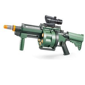 NOUVEAU M32 Soft Bomb Launcher Toy avec 6 fléchettes en mousse, pistolet <span class=keywords><strong>AirSoft</strong></span> manuel, pistolet à balles souples de tir à longue portée pour l'extérieur. - Product Image 2