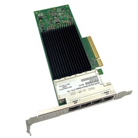 Tarjeta de Red X710-TM4 con Chip PCIe 3.0 X8, Interfaz RJ45, Cuatro Puertos de 10 Gbps, Componentes de Computadora X710-T4L (X710T4LBLK)