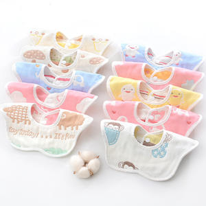 Baberos de muselina personalizados para bebé, Baberos de gasa de algodón de 6 capas, Baberos de muselina para bebé, venta al por mayor - Product Image 5