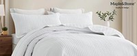 Parure de lit de luxe légère en gros, couvre-lit blanc pour toutes les saisons, couette décorative