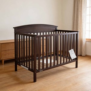 Lit bébé en bois pour enfants, taille complète, pour la maison, 4 en 1, avec fonctionnalités réglables pour plus de commodité - Product Image 4