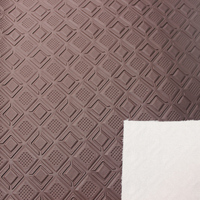Cuir synthétique PVC gaufré géométrique 3D à texture pyramide diamant pour chaussures, sacs et ameublement