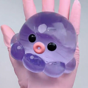 Juguete antiestrés de pulpo de goma transparente, juguete relajante para manos, juego de burbujas casero para niños y adultos, juguete para apretar - Product Image 1