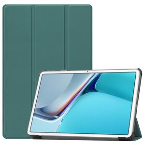 เคสหนัง PU แบบพับสามตอนอัจฉริยะสำหรับ <span class=keywords><strong>Huawei</strong></span> <span class=keywords><strong>Mediapad</strong></span> <span class=keywords><strong>Pro</strong></span> 12.6 นิ้ว รุ่นปี 2021 พร้อมโลโก้สั่งทำพิเศษ ป้องกันการตกกระแทก - Product Image 1