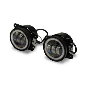 Luces antiniebla LED N2 duraderas de 60W, luces antiniebla blancas con <span class=keywords><strong>Halo</strong></span> ámbar y blanco, IP68, resistente al agua, para Jeep Wrangler JK <span class=keywords><strong>2007</strong></span>-2019 - Product Image 1