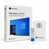 Clé de licence d'activation en ligne pour Windows 10 Pro Professional USB Full Box avec garantie de 6 mois, version anglaise globale