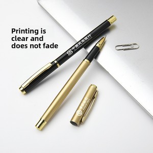 Bolígrafo de Carbono Negro de Alta Gama para Oficina, Papelería Creativa, con Logotipo Personalizado, Bolígrafo de <span class=keywords><strong>Gel</strong></span> Metálico Promocional, No Borrable - Product Image 3