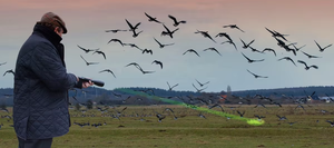 Effaroucheur d'oiseau extérieur professionnel ruban de lumière de contrôle <span class=keywords><strong>Laser</strong></span> Durable repousse les hiboux perroquets - Product Image 2