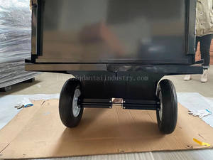 Remorque pliante à essieu unique, montage de boulons de chariot à benne de jardin - Product Image 3