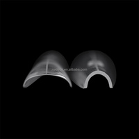 Formes à ongles réutilisables Sandwich Long Coffin avec ligne de guidage, 15 tailles, moule supérieur pour extension d'ongles, outils de nail art pour salon et DIY à domicile