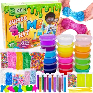 Putty Crystal Diy Slime Kit Flauschiges Floam Slime Toy für Kinder, die Ihnen den eigenen Schleim machen