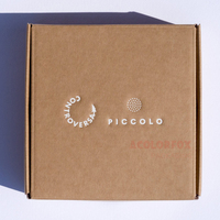 Boîtes d'expédition en carton ondulé recyclé avec pelliculage mat et gaufrage, personnalisées pour abonnement végétal, avec insert en carton ondulé
