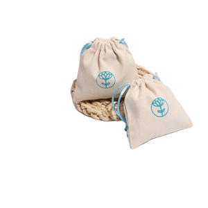 Bolsa de Lona Personalizada de Alta Calidad con Cordón de Algodón, Base Plana, Asa de Cuerda, para Empaque de Joyería, Regalos, Estilo Plegable - Product Image 1