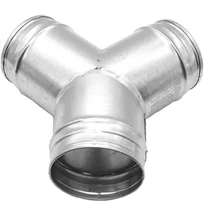 排气扇干燥器排气软管3路管道软管接头T形T接头金属